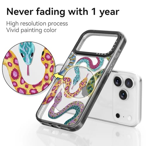 Coque iPhone Pro Max serpent noir Rosarnnah 17BS - 6