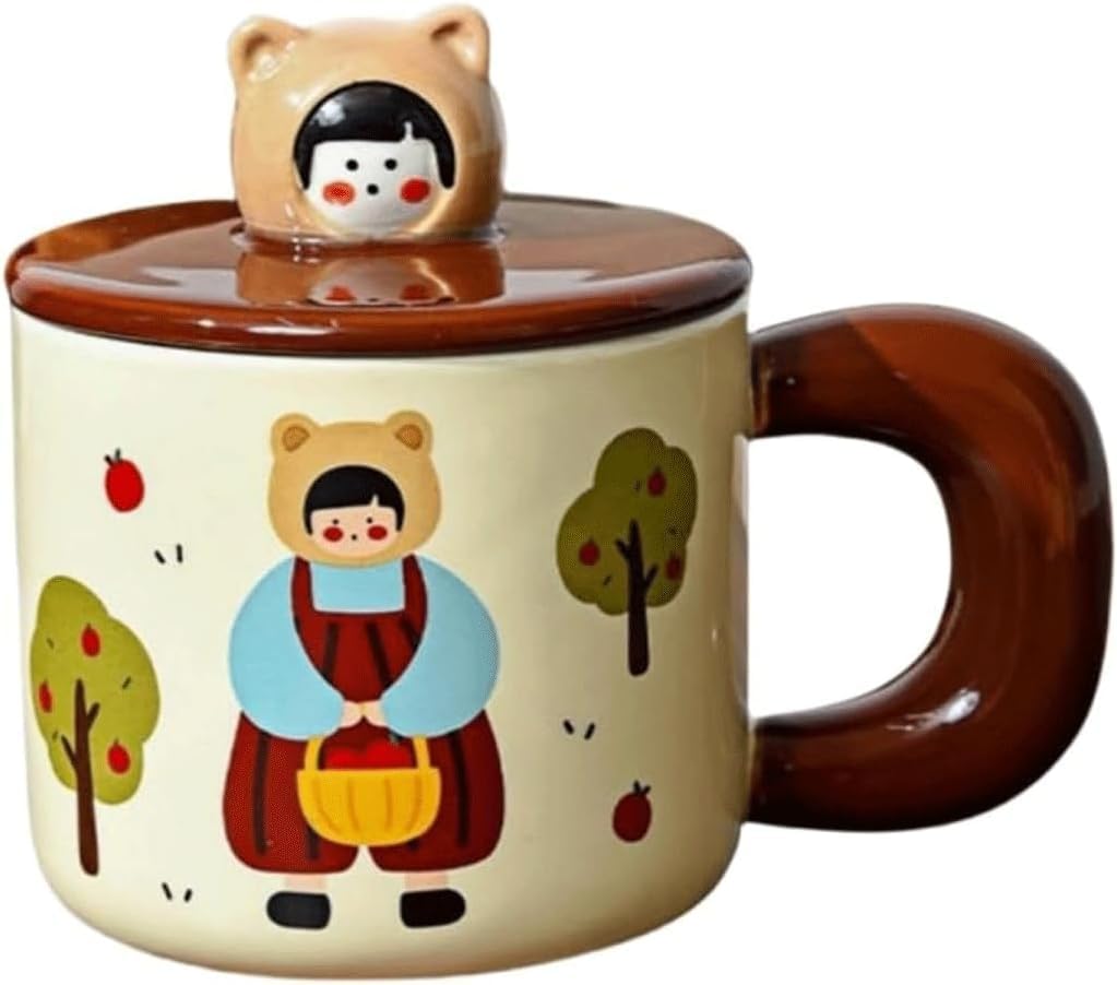 Tasse en céramique avec couvercle