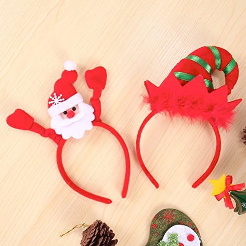 JOYIN Pack of 8 Christmas Headbands with Different Designs for Christmas and Holiday Parties (ONE Size FIT ALL)