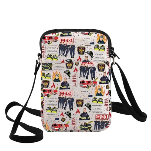 Sac à bandoulière 911 avec fermeture éclair, sacoche merch série télévisée américaine
