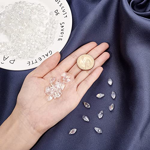 Beebeecraft About 200Pcs Glass Crystal Beads Teardrop 6x13mm AB Color Rainbow Faceted Glass Beads for Suncatcher DIY Beading Projects Jewelry Making Earrings Necklaces Bracelets - Image 3