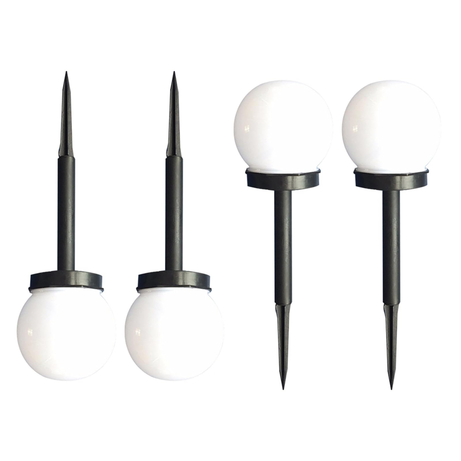 Lámparas Solares LED para Jardín 4 Piezas, Bola para Césped y Patio Sensor de Luz Ambiental, Iluminación Exterior sin Cables para Uso en Exteriores