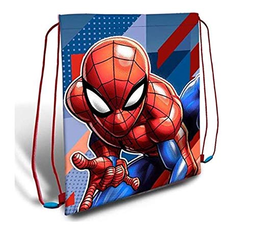 Spiderman Bolsa Cordones Gym Bag 40x30cm de de Cuerdas para El Gimnasio   Multicolor
