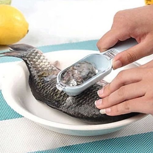 Fish Scales Skin Remover Scaler Fast Cleaner Brush Kitchen Clean Use Tool