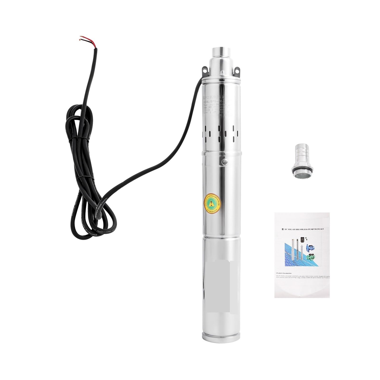 Gdbagkdqk One Color 24V 370W Stainless Steel Deep Submersible Well Pump 2850Rpm Dc Pure Copper Motor Water Powerful Water Flow