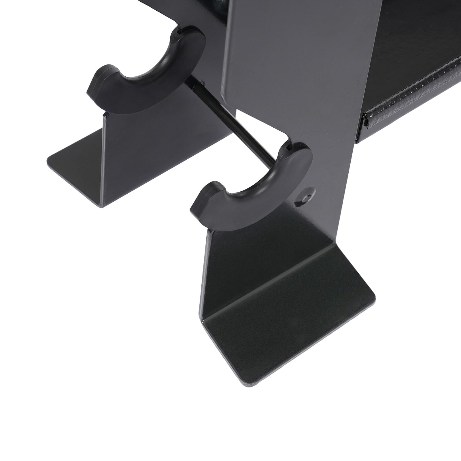 Supporto multifunzione per manubri 71 x 20,5 x 53 cm, con cuscinetti in spugna, anelli di gomma, supporto per manubri corti per casa, palestre, studi di yoga, campi sportivi, portata massima: circa