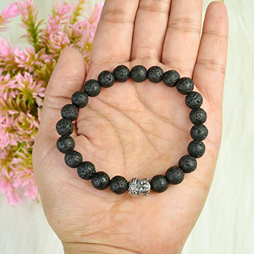 Image of Reiki Crystal Products Certified Natural Crystal Stone 8 mm Round Beads Bracelet for Men and Women | Reiki Charged Gemstone Bracelets | Multiple Stone Variants Available