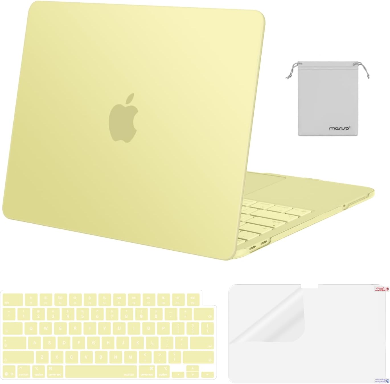 MOSISO Compatible with MacBook Neo Case 13 inch 2026 Release Model A3404 with A18 Pro Chip, 4 in 1 Kit Precision Fit Crack & Scratch Resistant Protective Hard Shell Case Cover, Frosted Clear