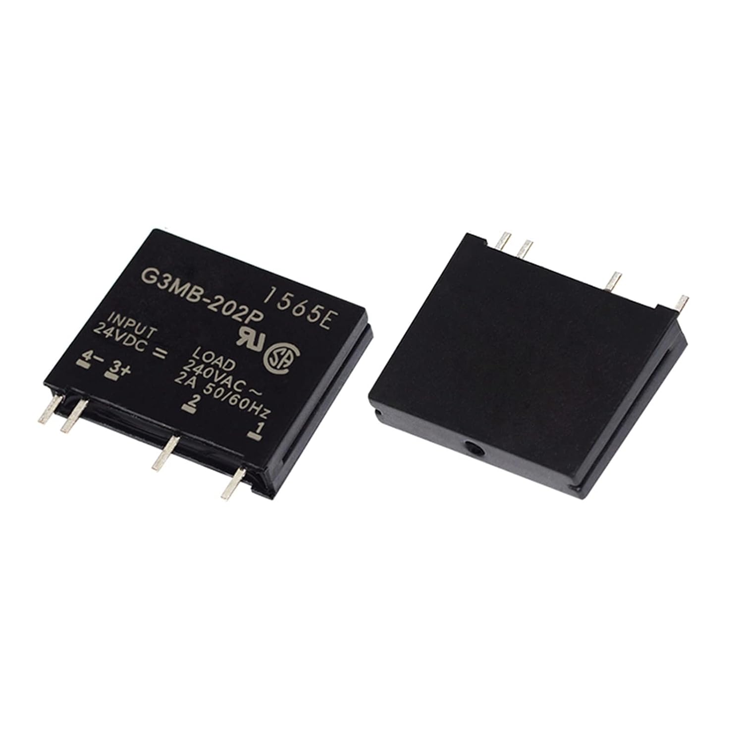 10Pcs 5V 12V 24V DC-AC Solid State Relay Module G3MB-202P G3MB 202P PCB SIP SSR AC 240V 2A Snubber Circuit Resistor Switch