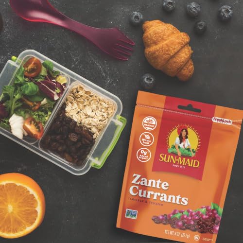 Image of Sun-Maid California Sun-Dried Zante Currants - (4 Pack) 8 oz Resealable Bag - Dried Fruit for Holiday Snacks and Charcuterie Boards