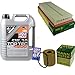 Produktbild QR-PARTS 69355670 Filter Set Inspektionspaket 5 Liter Liqui Moly Motoröl Top Tec 4200 5W-30 MANN-FILTER Luftfilter Ölfilter