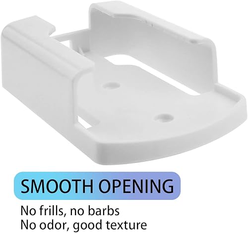 Miniatura 4 de Haidong Soporte de control remoto Caja de almacenamiento de medios autoadhesiva Aire acondicionado montado en la pared (blanco)