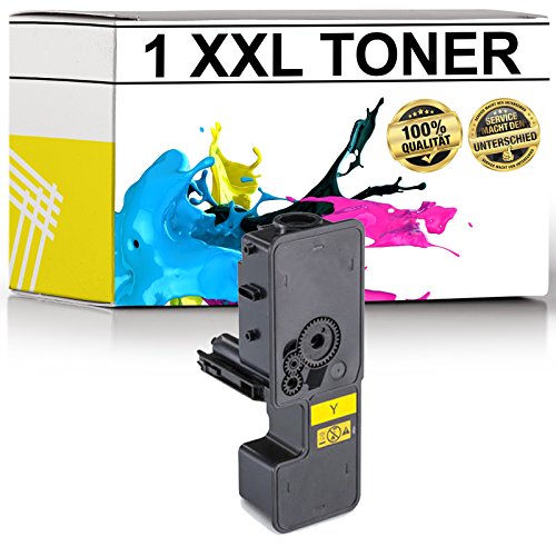 LABT TK-5230 Toner de Rechange pour Kyocera Ecosys M5521cdn, M5521cdw, P5021cdn, P5021cdw avec indicateur de Niveau Yellow