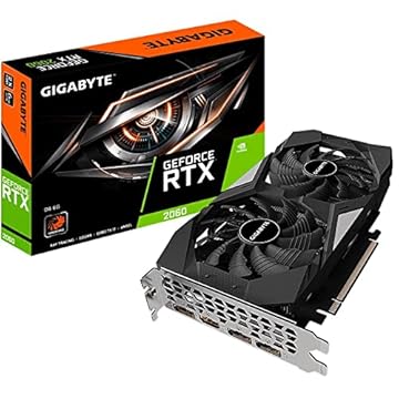 Placa de Vídeo Gigabyte - GeForce RTX 2060, D6, 6G GDDR6