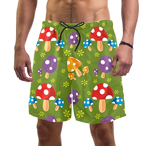 Maillots de bain pour hommes JDEZ : short de plage champignon