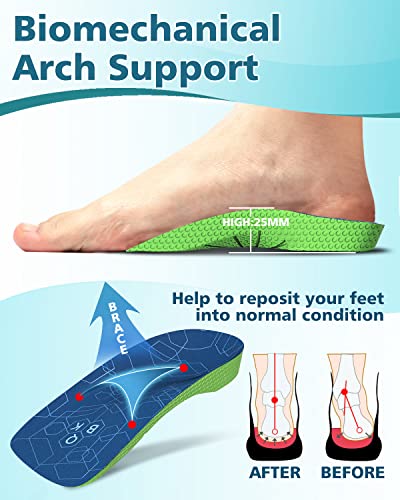 Plantillas para fascitis plantar y dolor de talón QBK talla M miniatura 2