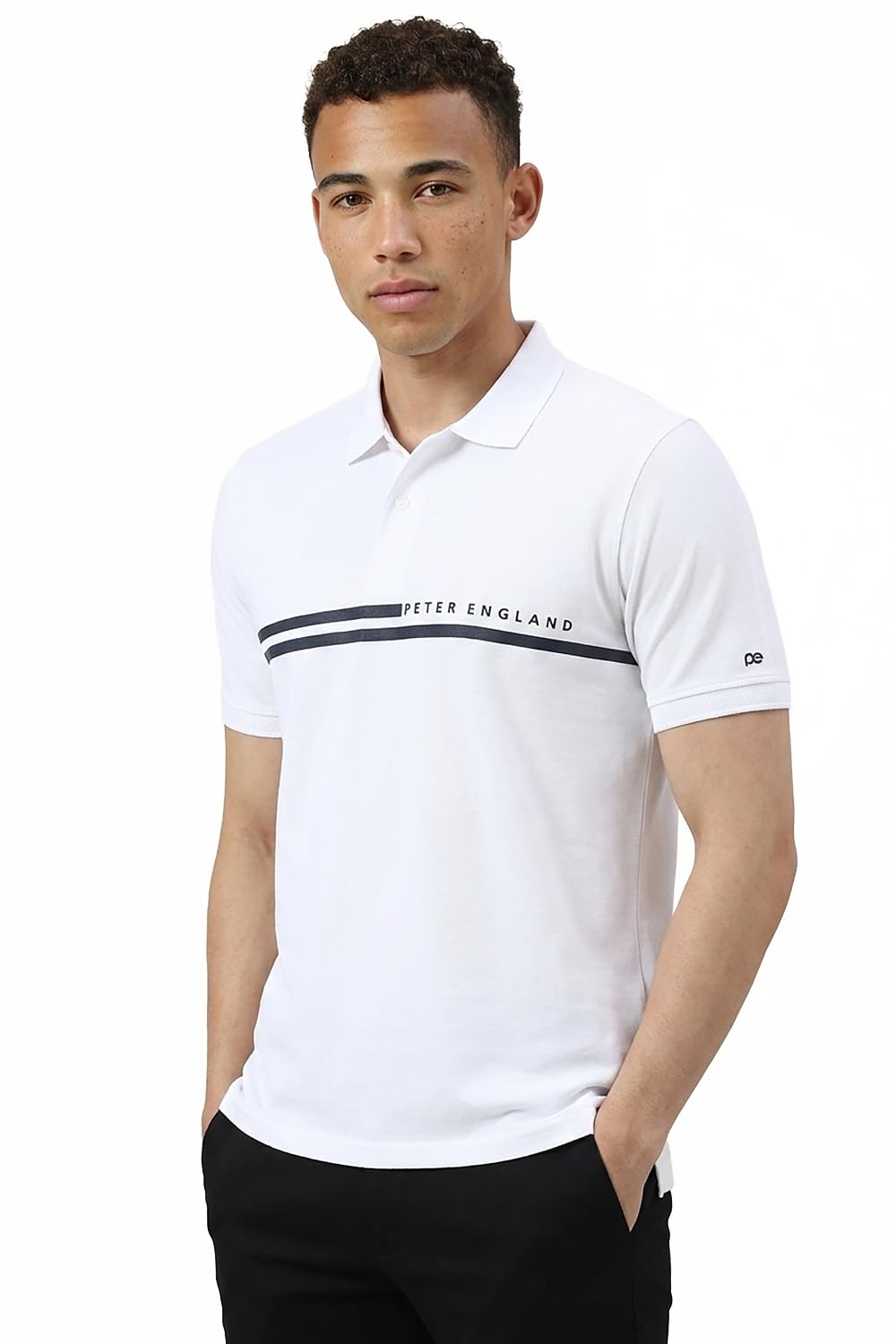 peter england Men's Everyday Solid Regular Fit Polo | Cotton Rich | Premium Pique Weave-picture-38