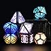 EXCECAR Wireless Charging DND Dice Set with Charging Box, Light Up Polyhedral Dice Set of D4 D6 D8 D10 D% D12 D20, 7PCS Glowing LED D&D Electronic Dice Set for RPG MTG Table Games