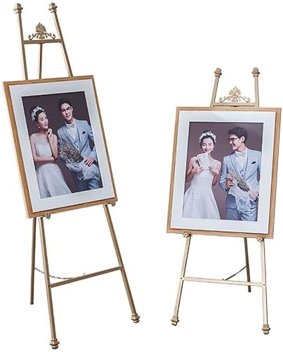 Miniatura 3 de Caballete de pintura para artistas caballete tablero de dibujo caballetes estante de pintura al óleo exhibición de piso marco de fotos plegable
