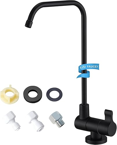 ErSi Grifo de filtro de agua, grifo de agua potable de ósmosis inversa, grifo giratorio plegable para ventana de apertura interior, barra de cocina,