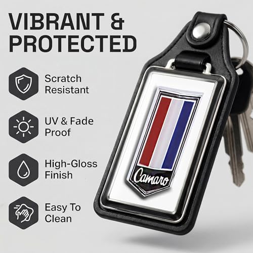 Image of Brotherhood Car Key Chain for Camaro - Classic Models Keychain for Men and Women Gift Key Ring - -