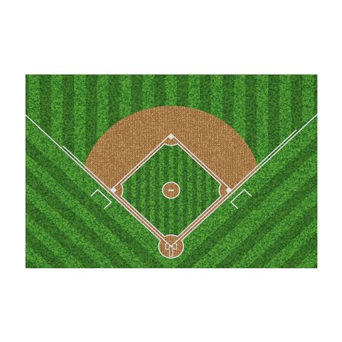 Tapete de béisbol 3'x5' para dormitorio antideslizante miniatura 2