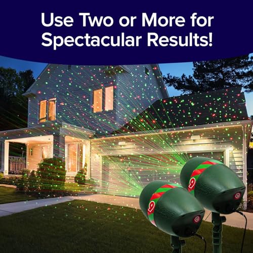 Star Shower Ultra 9 Outdoor Laser Light Show, Como Visto Na Tv, Novos 9 Padrões Exclusivos, Chuveiro