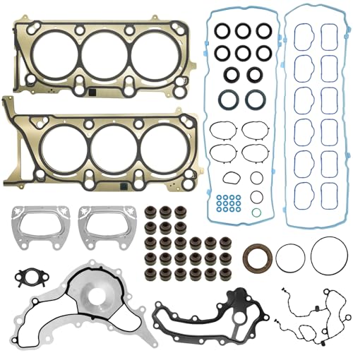 HGS1184 3.6L Cylinder Head Gasket Set Fits for for Chrysler Pacifica Voyager 17-22, J-eep Grand Cherokee Wrangler 16-18, for Dodge Durango 16-22, for Ram 1500 ProMaster 1500 2500 3500 19-22 HS55401