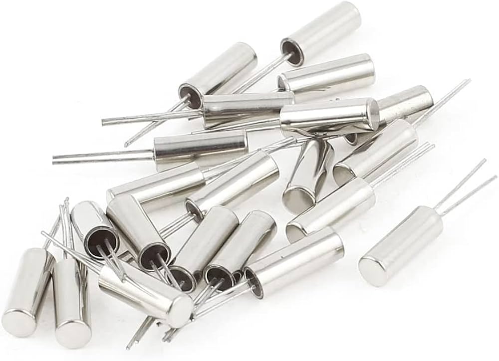 Amazon.co.jp: Moechando 円筒形クリスタル 水晶発振子 φ2x6