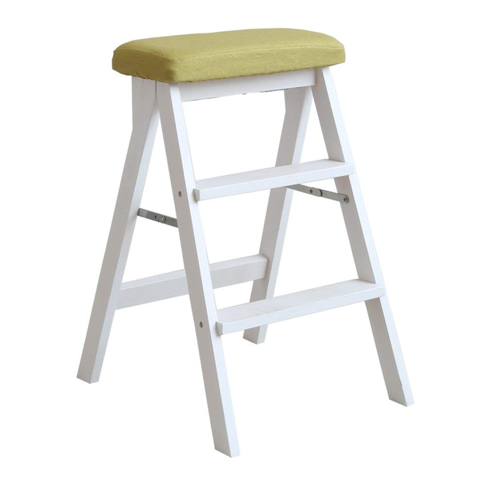 Escabeau échelle pliante bois massif pour atteindre les placards de cuisine