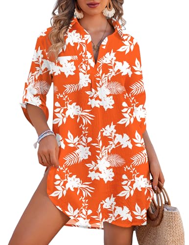 Image of Ekouaer Swimsuit Coverup for Women Bathing Suit Cover Up 2026 Summer Beach Vacation Outfits
