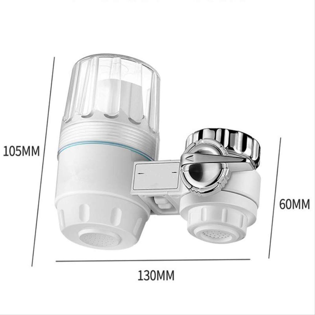 JSEIAJB Water Outlet Household Water Purifier, Natural Diatom Ceramic Filter Household Faucet Purifier to Reduce Odor/Pollutants
