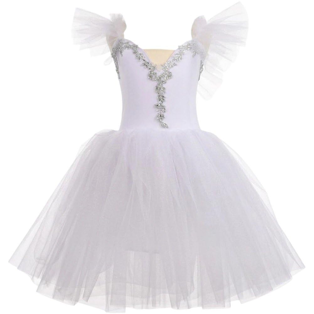 Robe de ballet blanche pour festival soirée et grand mariage estival