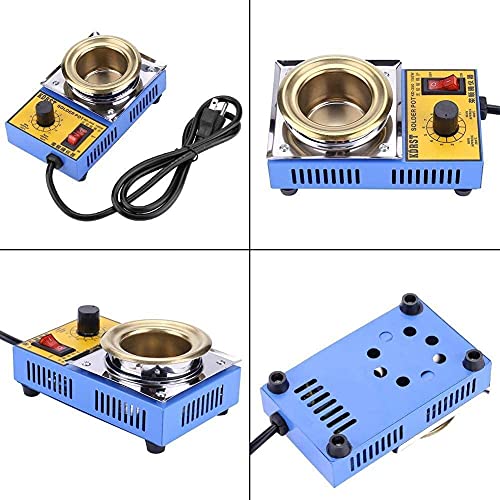 Image of Solder Pot Soldering Desoldering Bath - Titanium Plate 220V 300W 200-480C Electric Soldering Irons (3 Inch Pot)