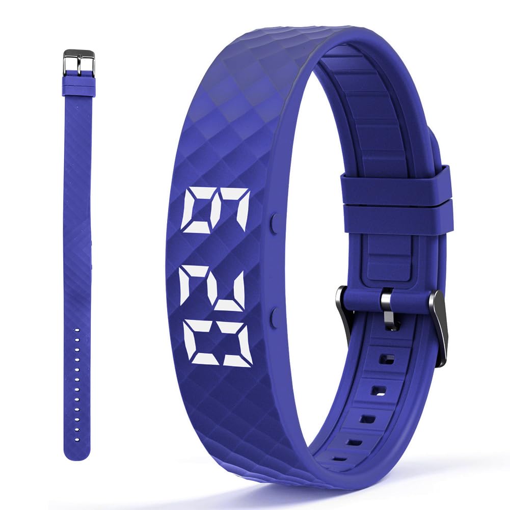 Gohytal Vibrationswecker Armband Uhr, Vibrationsalarm Erinnerung Uhr mit Timer, Silent Vibrating Alarm Reminder Watch, Up to 8 Alarms für Pillenerinnerungen pro Tag oder Trinkerinnerung