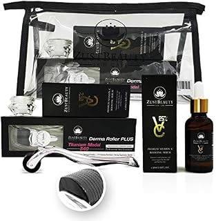 Derma Roller Kit 0.3MM and Vitamin C 25% Hyaluronic Serum with Soothing Cream