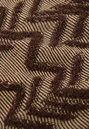 Zhili Men's Crewneck Sweater Soft Casual Argyle Pullover Sweaters_Brown_X-Large #TOP2