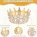 Lukinuo Queen Crown Cake Topper 35pcs Corona Para Pastel Princess Cake Decorations Princess Crown Happy Birthday Cake Toppers Gold Balls Butterflies Cake Decorations Crystal Tiara Cake Decor