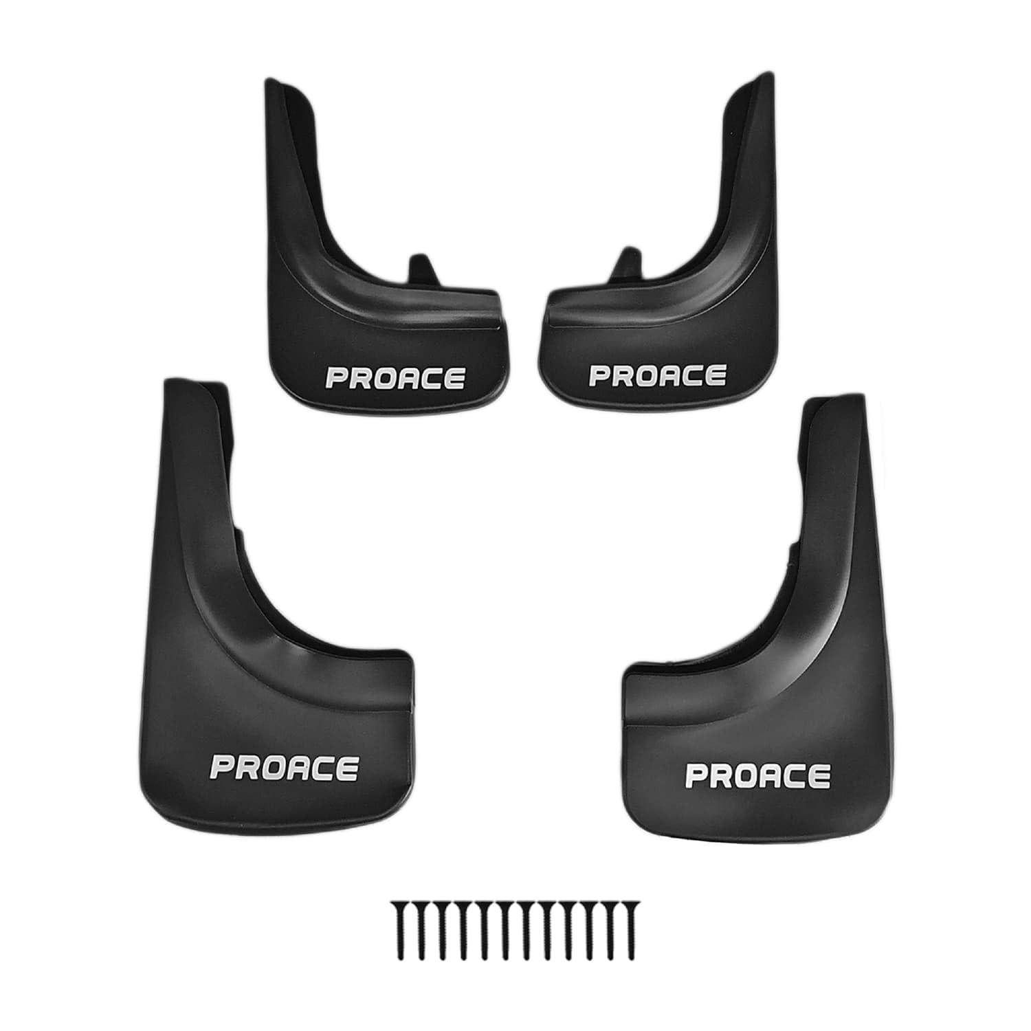 Compatibile con Toyota Proace 2016-2024 Parafanghi anteriore + posteriore 4 pezzi KIT