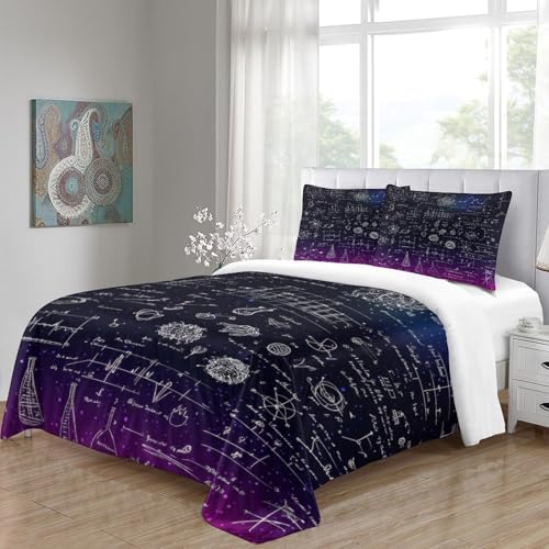 Housse de couette science en microfibre premium finition fermeture invisible - 8