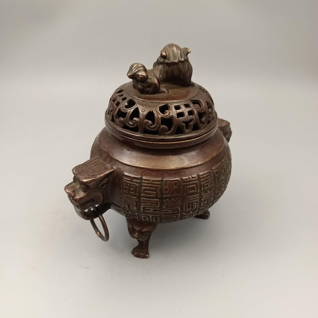 Incensiere a Cascata Collezione di ornamenti Decorazione artigianale for la casa Bruciatore di incenso in rame antico Bruciatore di incenso for meditazione yoga Brucia Incenso In Ceramica