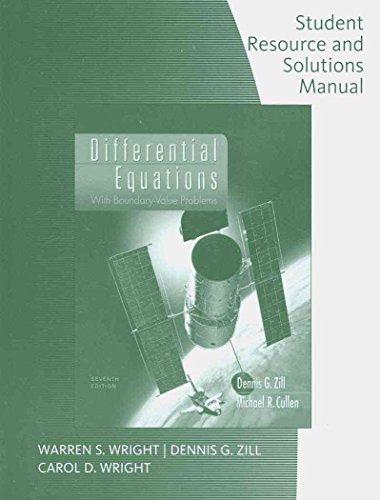 Student Solutions Manual for Zill/Cullen's Differential Equations with Boundary-Value Problems ...