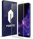 Galaxy S9 Screen Protector, Poetic [HD Clear][Back Case Friendly][Anti-Fingerprint] Premium Tempered Glass Screen Protector for Samsung Galaxy S9 Clear