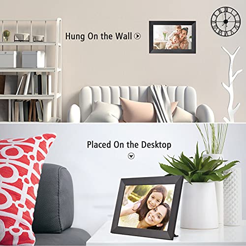 Houshome Porta-retratos digital com tela de toque HD IPS de 10,1 polegadas Smart WiFi Photo Frame 12