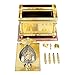 BRTAGG The Ark of The Covenant Replica Gold Plated Statue with Contents, Aaron‘s Rod/Manna/Ten Mandments Stone (Extra Large)