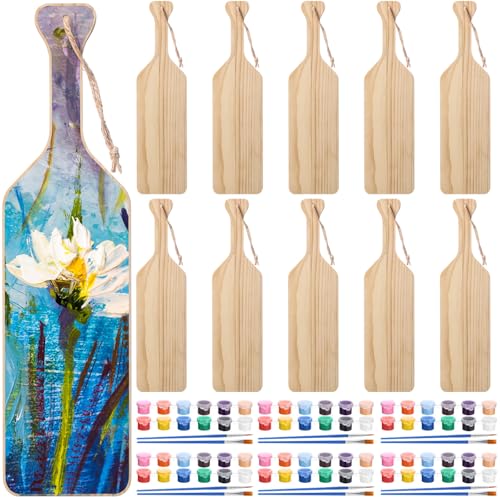 Fullhawl 10 Set 18 Inch Wooden Sorority Paddle Bulk Unfinished