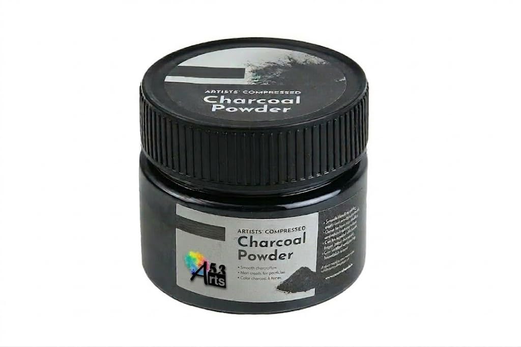 Artists Charcoal Powder 50 ml. | Richest Black Tone, Ideal for Layering, Shading, Drawing, Sketching, Mixed Media Art, Fine Art Students, Professionals.-image-28