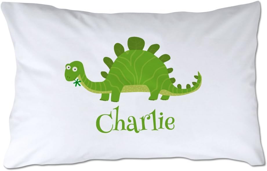 Personalized Toddler Size Dinosaur Pillowcase with Pillow Included