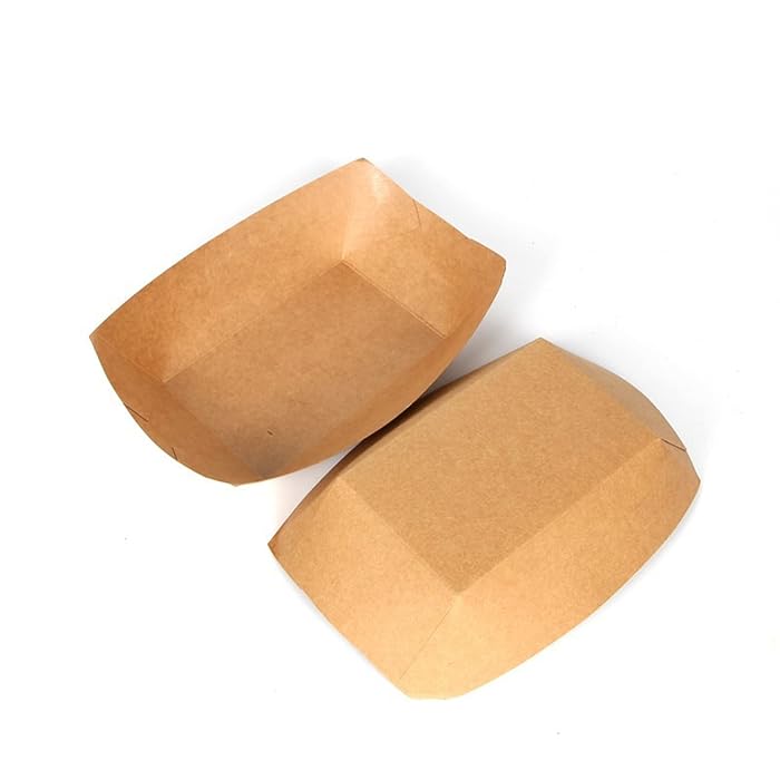 Buy 2.5 Lb Paper Food Trays 500 Pack Disposable Paper Food BoatsHeavy