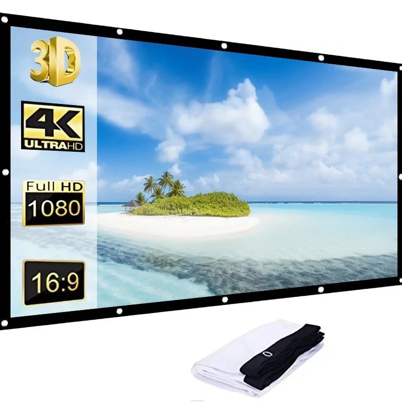 Pantalla de proyección plegable fácil GenSDH 150 pulg miniatura 6